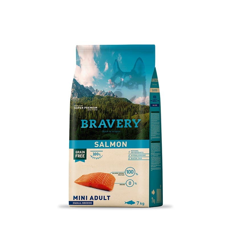 BRAVERY ADULTO SB SALMON X 7KG