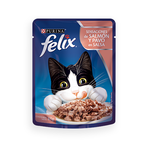 POUCH FELIX GATO ADULTO SABOR SALMON SACHET 85 GR