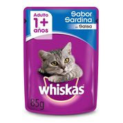 POUCH WHISKAS SABOR SARDINA SACHET 85 GR