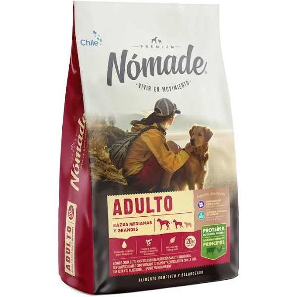 NOMADE PERRO ADULTO X 20 KG