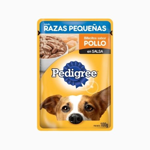 POUCH PEDIGREE ADULTO RAZAS PEQUEÑAS SABOR POLLO SACHET 100 GR
