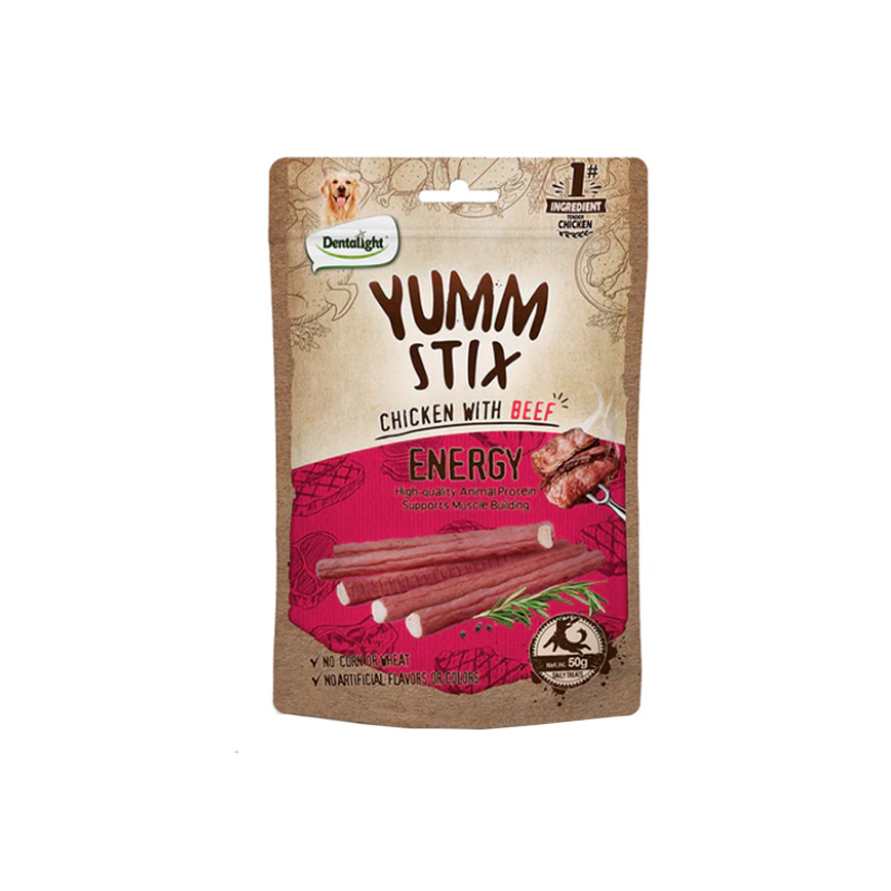 YUMM STIX POLLO-CARNE X 50 GRS