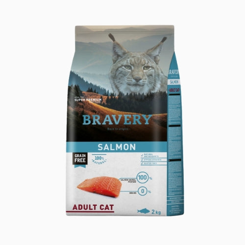 BRAVERY GATO ADULTO SALMON 2KG