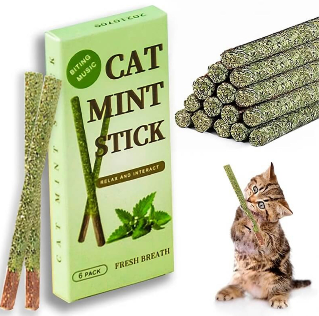 PALITOS CATNIP X 6 UNIDADES