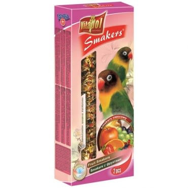 SNACK AVE SMAKERS FRUTA ZEBRA FINCH AND EXOTIV BIRDS X 1 CAJA