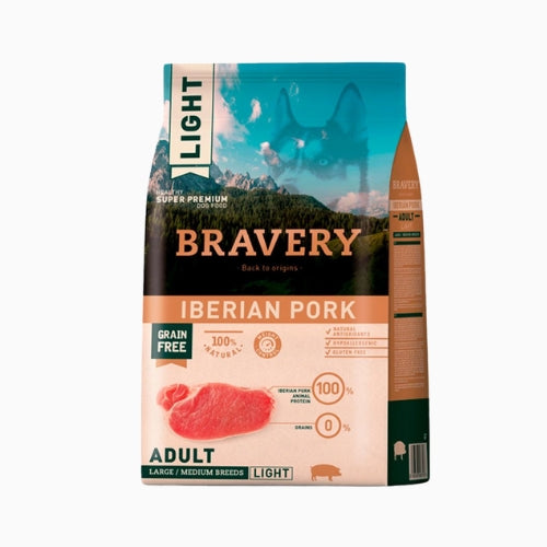 BRAVERY ADULTO SB IBERIAN PORK LIGHT X 2 KG