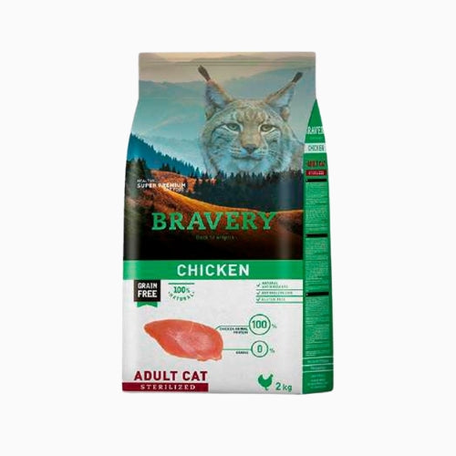 BRAVERY GATO ESTERILIZADO CHICKEN 7KG