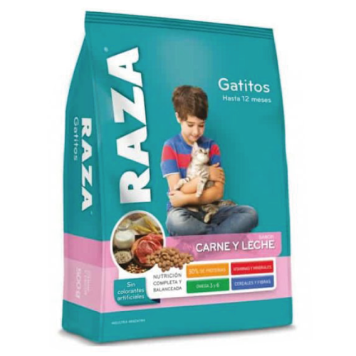 RAZA GATITO CARNE/LECHE 8KG