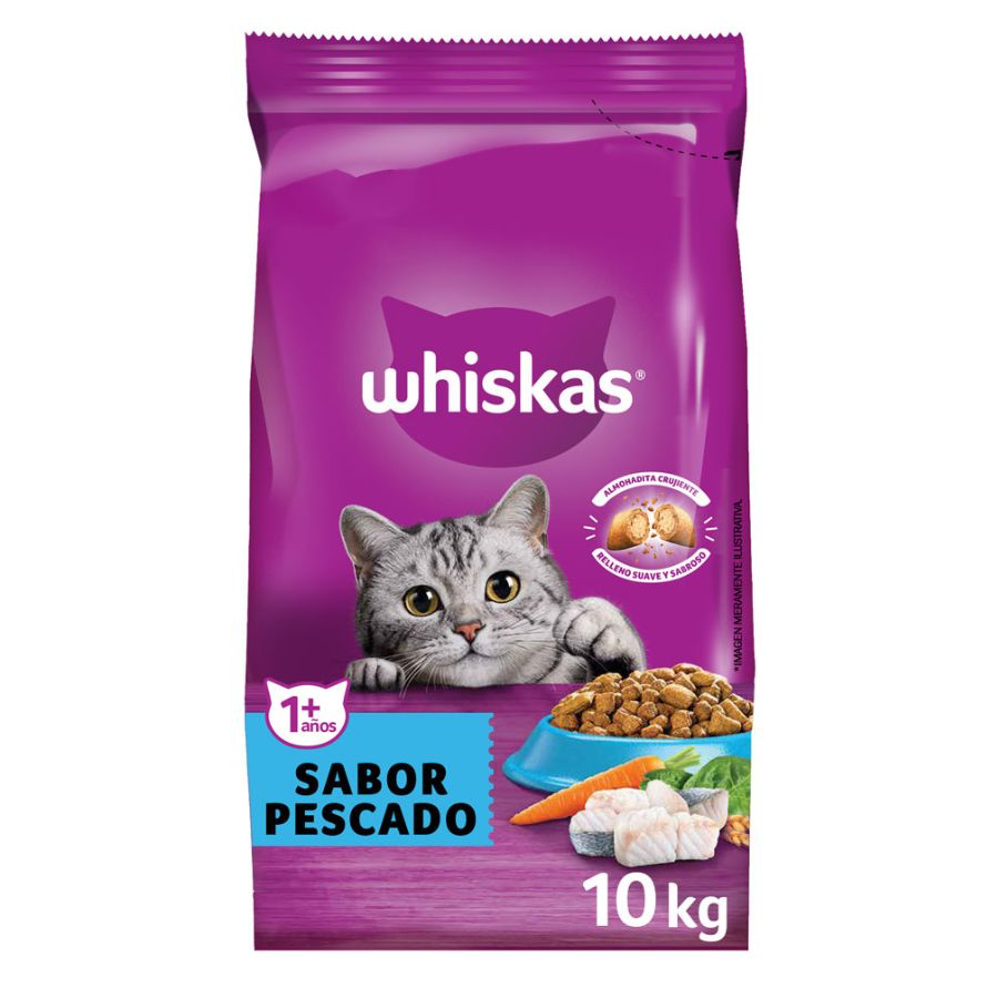 WHISKAS PESCADO ADULTO 10kg
