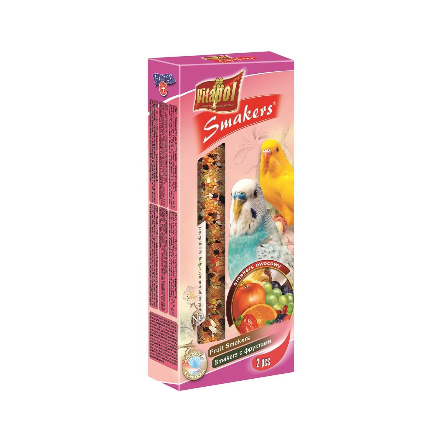 SNACK AVE SMAKERS FRUTA BUDGIE X 1 CAJA