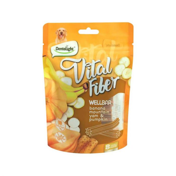 VITAL FIBER BANANA-PAPADULCE-CALABAZA WELLBAR X 8 UNIDADES
