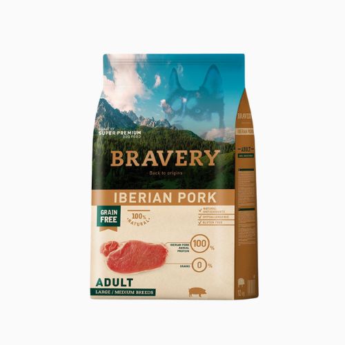 BRAVERY ADULTO L/M IBERIAN PORK X 12 KG