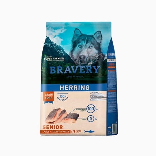 BRAVERY PERRO SENIOR L/M X4KG