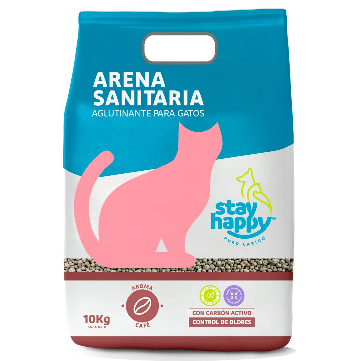 STAY HAPPY AGLUTINANTE NATURAL X 10 KG