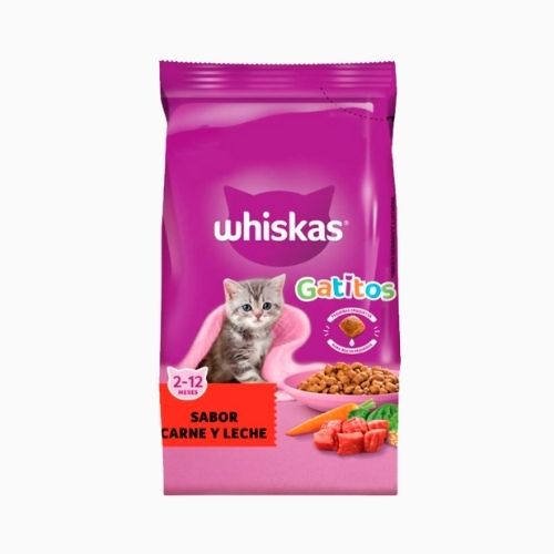 WHISKAS GATITO CARNE/LECHE 10KG
